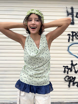 UnsocialNight dot sleeveless top