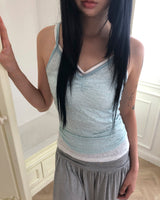 Merin Lace Strap Sleeveless Top