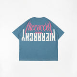 HIERARCHY STUDIOS Unruled - Blue Mirror Wide Oversized T-Shirt