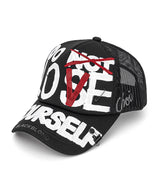 BBD DLY Graffiti Trucker Mesh Cap Dark Ver. (Black)