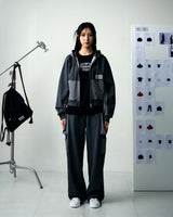 [UPDRAFT]PATCH POCKET COTTON SWEAT PANTS GREY for women