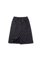 Dot frill skirt_black