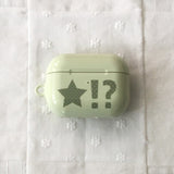 Star polka-dot green tea green apple glossy AirPods case