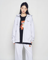 25FW ACベアベーシックロゴジップアップ メランジ
