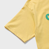 エンボスキャンパスラバーイエローショートスリーブTシャツ [Unisex]