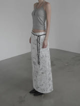 Berryon Flower Long Skirt