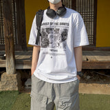 オーバーサイズフィットオリンピアプリントTシャツ