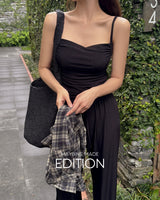[MADE] Lay pleats sleeveless & pants set