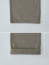 Darunel Cotton Hidden Banding Wide Pants (3color/ 2type)