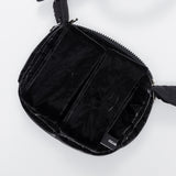 Knotted Micro Padding Bag (Glossy-Black)