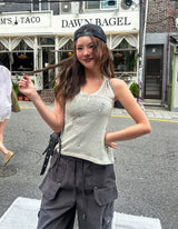 Mood Damage Knit Halter Sleeveless