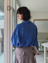 Chid pin tuck wide slacks