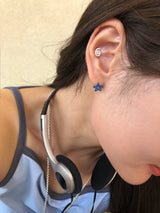 フルーツドゥードルピアス（ネイビー） - スター