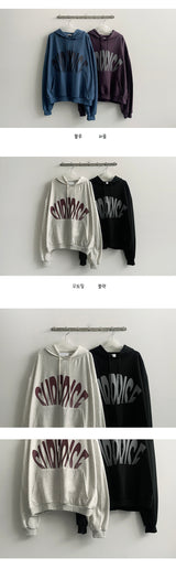 Youth lettering boxy hoodie (4 colors)