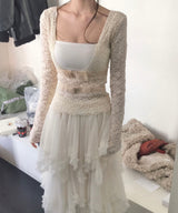 ティアズオブロングシフォンドロップアシンメトリックsk