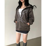 Chain Deep V Hoodie