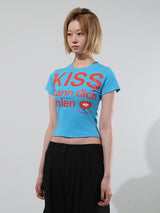キスクロップTシャツ