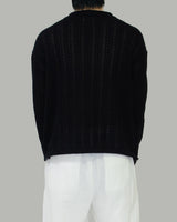 Cass see-through knit zip-up