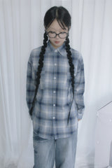 Checkered Over Fit Collar Shirt