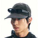 slow walkers club nylon long bill cap black