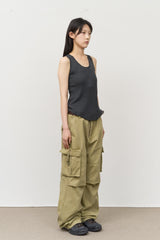 (W) Grain Sleeveless