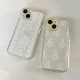 LACE PATTERN HARD JELL CASE_WILD FLOWERS