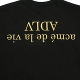 24FW アップサイドダウンベーシックロゴショートスリーブTシャツ ブラック