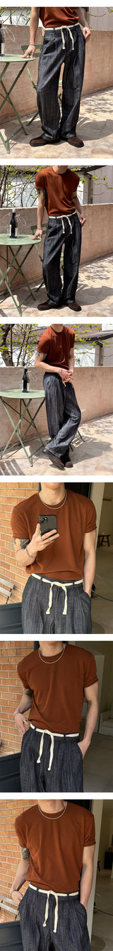 [S/S] Cooling like knit half t-shirts(10color)