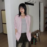 [MADE/Early Autumn] リーンストライプオーバーサイズフィット長袖シャツ