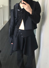  DRAPE WRAP MINI SKIRT