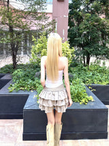 1383. Rose patch cap sleeveless (3color)