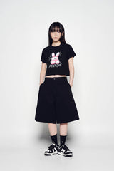 25SS ワイドチノショートパンツ ブラック