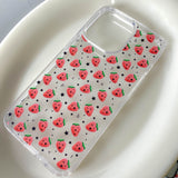 [MADE] Strawberry Star Clear iPhone Case