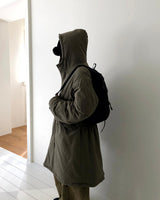 Prin Long Field Padding Hooded Jumper
