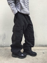 Slick Cargo Fleece Wide Pants 4C