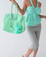 Folding roll-up capri leggings pants
