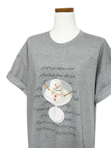 Snowman short-sleeved T-shirt