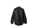 Tsurem Button Collar Half Leather Jacket
