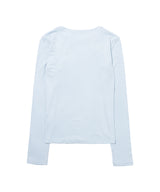 MOVE BUTTON LONG SLEEVE (SKY BLUE) F26QB048