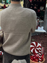 Washable Hacci Half Turtleneck Knit (7 Colors, L / XL)