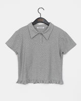 [MADE] Seju Dot Collar Frill Short-Sleeved T-shirt