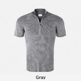 4D Garments Washed Half-Zip Knit