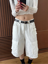 [Unisex] マルチカーゴバミューダパンツ(4color)