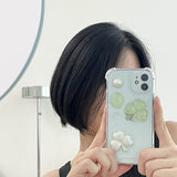 [made]three-leafs clover resin phonecase 