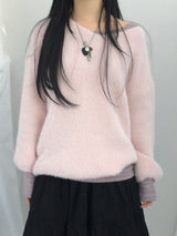 Angora Touch V Neck Knitwear
