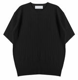 Scent クールケーブルニットラウンドセーター