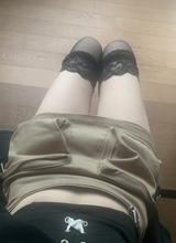 フォクス y2k ジッパーカーゴスカート (light beige)
