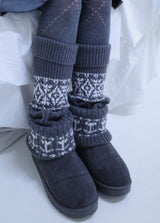 Nordic knit leg warmer (3color)