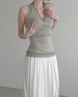 Ila Lace Long Halter Sleeveless