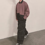 switch panel check shirt_black